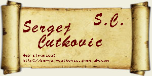 Sergej Ćutković vizit kartica